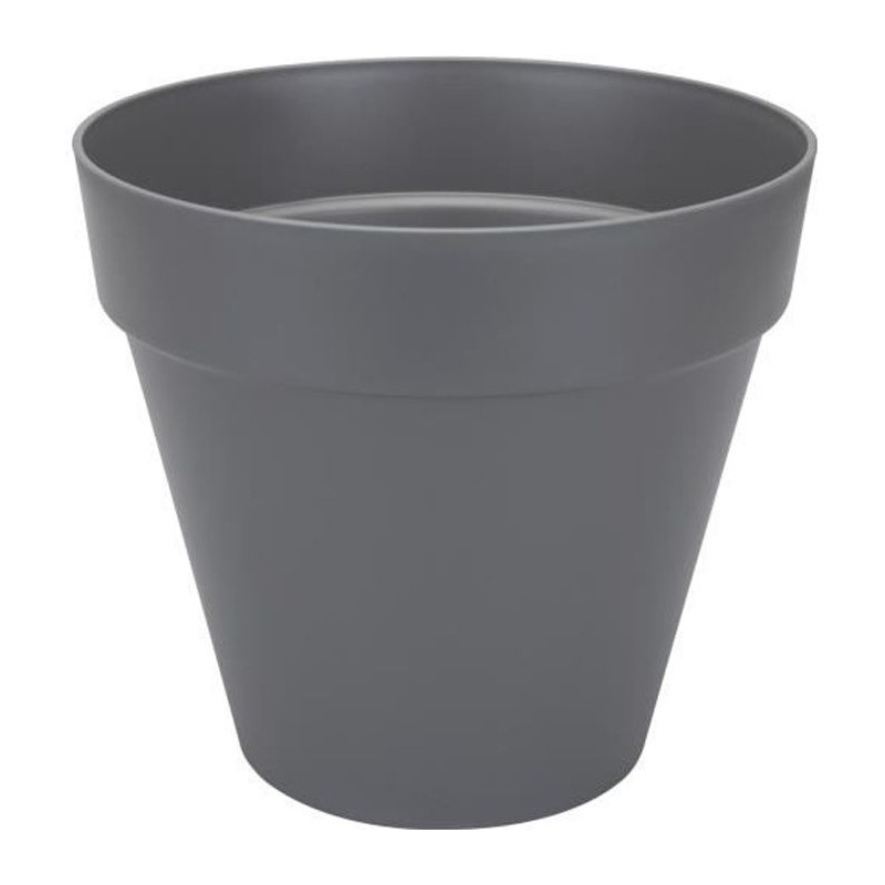 ELHO Pot de fleurs rond Loft Urban - Ø 28.5 x H 26 cm - Gris anthracite