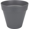 ELHO Pot de fleurs rond Loft Urban - Ø 28.5 x H 26 cm - Gris anthracite