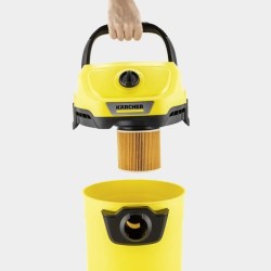 Aspirateur eau et poussieres sans fil KARCHER WD3-18 V-17/20 - Jaune et noir ...