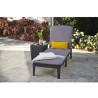 Bain de soleil - Allibert by KETER – JAIPUR - en résine imitation rotin tress...