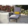 Bain de soleil - Allibert by KETER – JAIPUR - en résine imitation rotin tress...