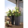 LECHUZA Pot de fleurs - Cubico color 40 - 39,5 x 39,5 x 75,5 cm - 31 L - Kit ...