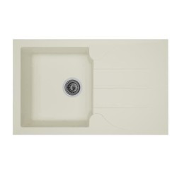 STRADOUR Evier cuisine a encastrer 1 bac + 1 égouttoir Aloa - Résine - 81 x 5...