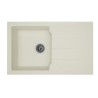 STRADOUR Evier cuisine a encastrer 1 bac + 1 égouttoir Aloa - Résine - 81 x 5...