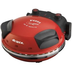 Four a Pizza électrique ARIETE - Rouge - Pierre réfractaire - 1200W -