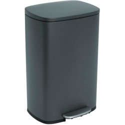 Poubelle de cuisine a pédale - ADMIRAL - KITCHEN MOVE - 50L - Design - Gris m...