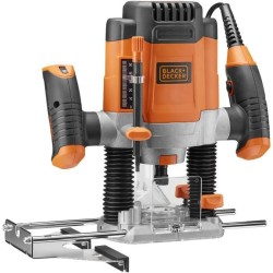 Défonceuse filaire - BLACK+DECKER - KW1200E-QS - 1200W - 7 accessoires