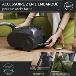 HOOVER HE1 - Aspirateur Traineau avec sac Compact et Puissant -
