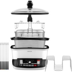 Friteuse multifonctionnelle - SENCOR - SFR 9400WH - 1800 W - 4,8 L - Blanc