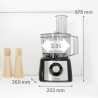 Robot multifonctions BOSCH MULTI TALENT MCM3501M - Noir et inox - 800 W - 2 v...