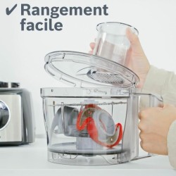 Robot multifonctions BOSCH MULTI TALENT MCM3501M - Noir et inox - 800 W - 2 v...