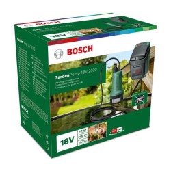 Pompe a eau sans fil - Bosch - 06008C4203 - 18V-2000 - Garden Pump - sans bat...