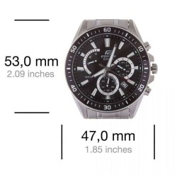 Montre - Casio - EFR-552D-1AVUEF - Argenté - Noir - Quartz - Analogique