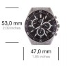 Montre - Casio - EFR-552D-1AVUEF - Argenté - Noir - Quartz - Analogique