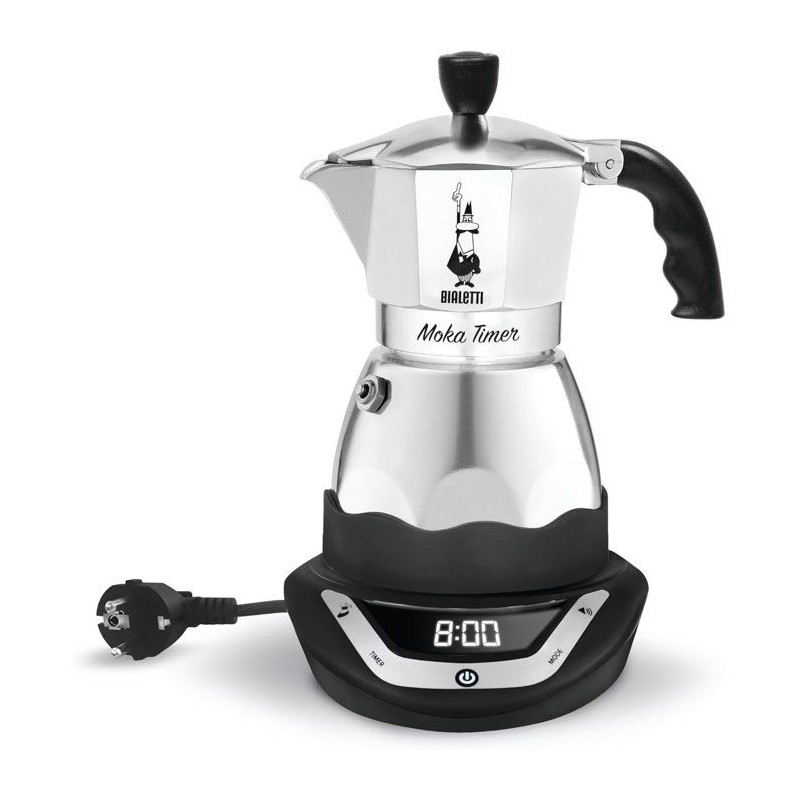 Cafetiere italienne électrique - BIALETTI - MOKA TIMER - 3 tasses - 120 ml - ...