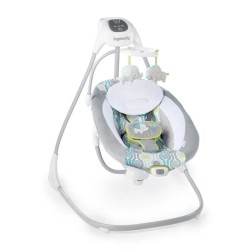 INGENUITY Balancelle transat bébé électrique pivotante 180° – Everston, 6 vit...