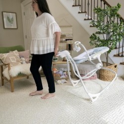 INGENUITY Balancelle transat bébé électrique pivotante 180° – Everston, 6 vit...