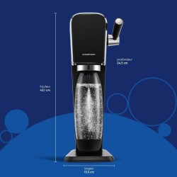 Machine a soda et eau pétillante - SODASTREAM - ART - 1 bouteille compatible ...