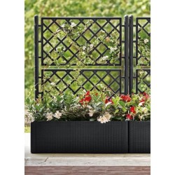 STEFANPLAST Bac a fleurs/Jardiniere NATURAL DELUXE avec treillis - 100 x 43 x...