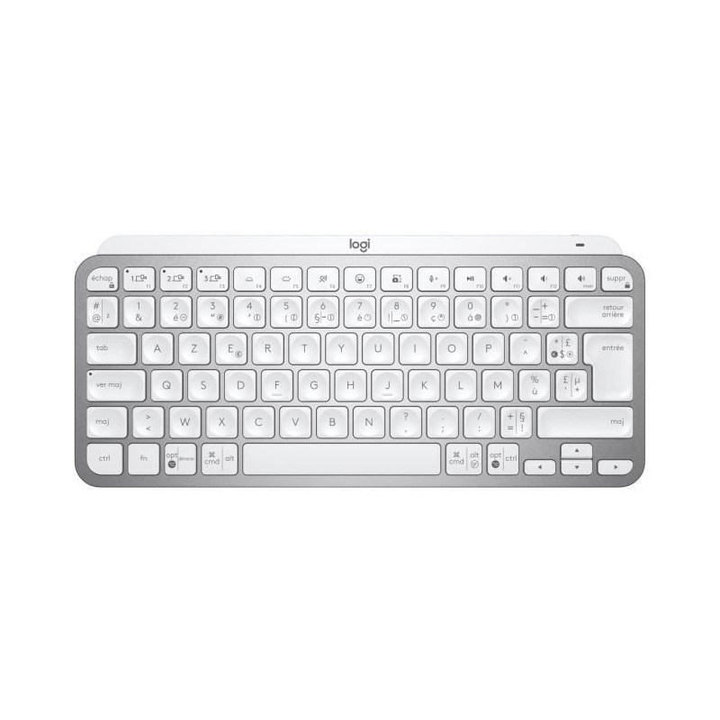 Clavier - Sans Fil - Logitech - MX Keys Mini - AZERTY - Rétroéclairé - Gris c...