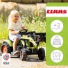 Tractopelle Claas - FALK -Volant directionnel et remorque - Vert - 100% Fabri...