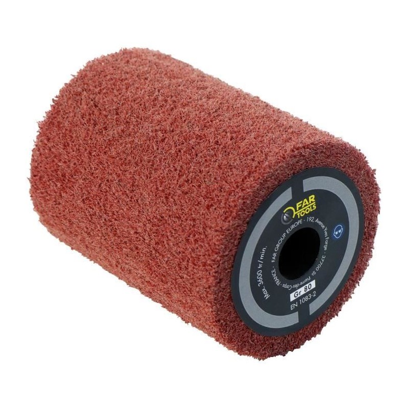 Brosse en fibre synthétique FARTOOLS - Ø80mm - L 100mm - Ponçage/Polissage/Sa...