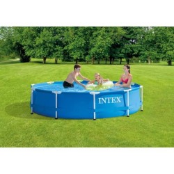 Kit Piscine hors sol tubulaire INTEX - Metal Frame - 305 x 76 cm - Ronde (Liv...