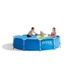 Kit Piscine hors sol tubulaire INTEX - Metal Frame - 305 x 76 cm - Ronde (Liv...