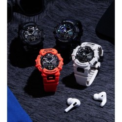 CASIO Montre G-SHOCK - Résistante aux chocs - Multifonctions - Blanc