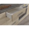 Meuble bas 4 tiroirs avec plan de travail - Décor chene sonoma - L 40 x P 51,...