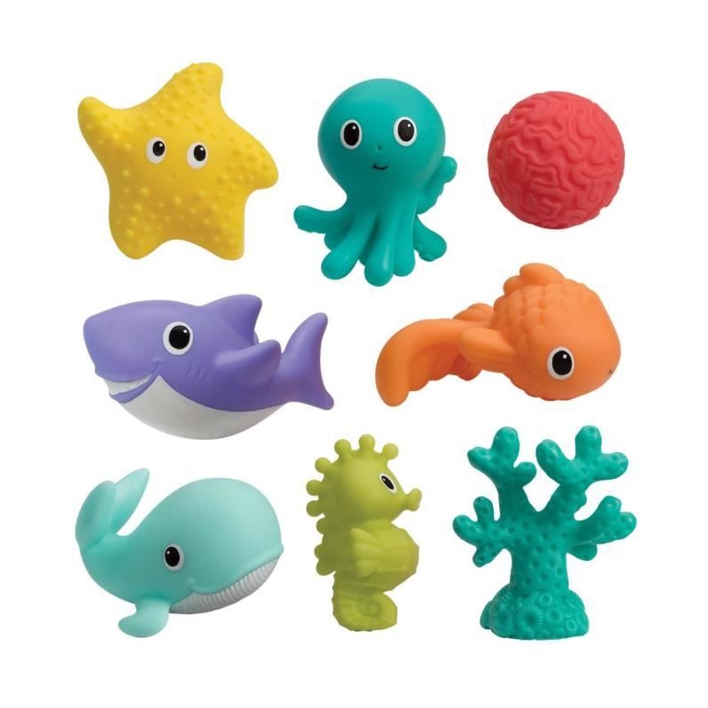 Set Arroseurs 8 pcs - INFANTINO - Découvrez la richesse de l'océan - Enfant