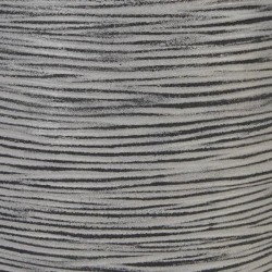 CAPI EUROPE Pot de fleurs élégant bas NATURE RIB - 46x58 cm - Anthracite