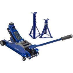 Cric hydraulique rouleur 1,8T + 2 Chandelles 2T - MICHELIN - Ht de levage cri...