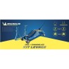 Cric hydraulique rouleur 1,8T + 2 Chandelles 2T - MICHELIN - Ht de levage cri...