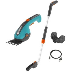 Cisaille a gazon ClassicCut Li - GARDENA - Manche télescopique - Roues - 3,6V...