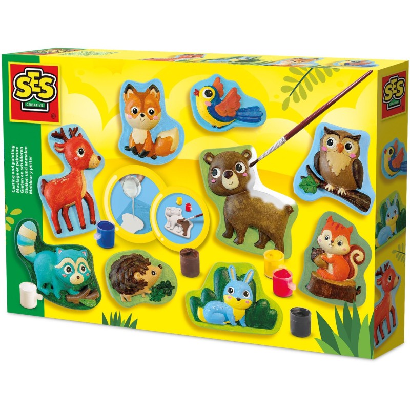 Moulage et peinture - SES CREATIVE - Hobby - Animaux de la foret -