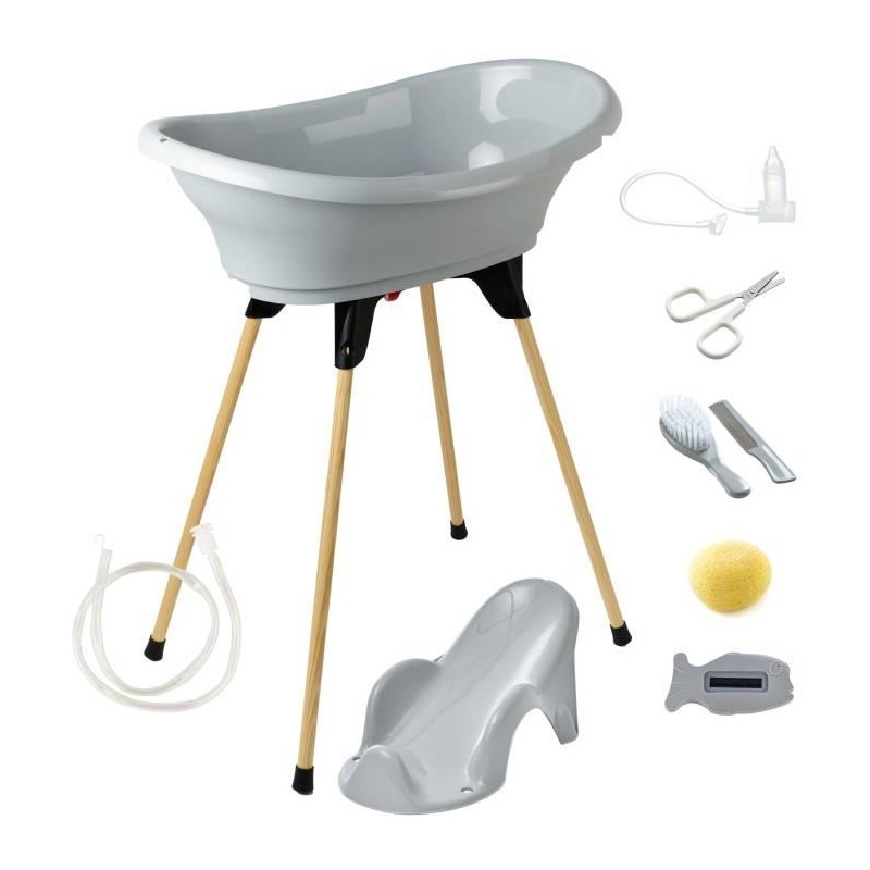 Pack bain - THERMOBABY - VASCO 9 en 1 - Gris Charme