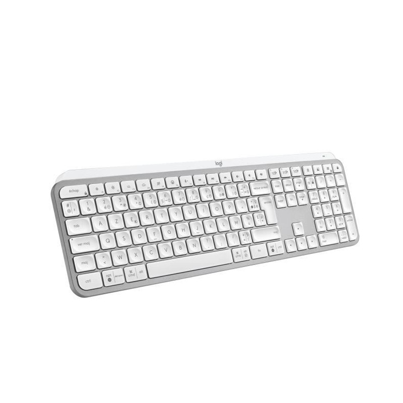 Clavier - Sans fil - Logitech - MX Keys S - AZERTY -Gris pâle