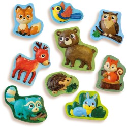 Moulage et peinture - SES CREATIVE - Hobby - Animaux de la foret -