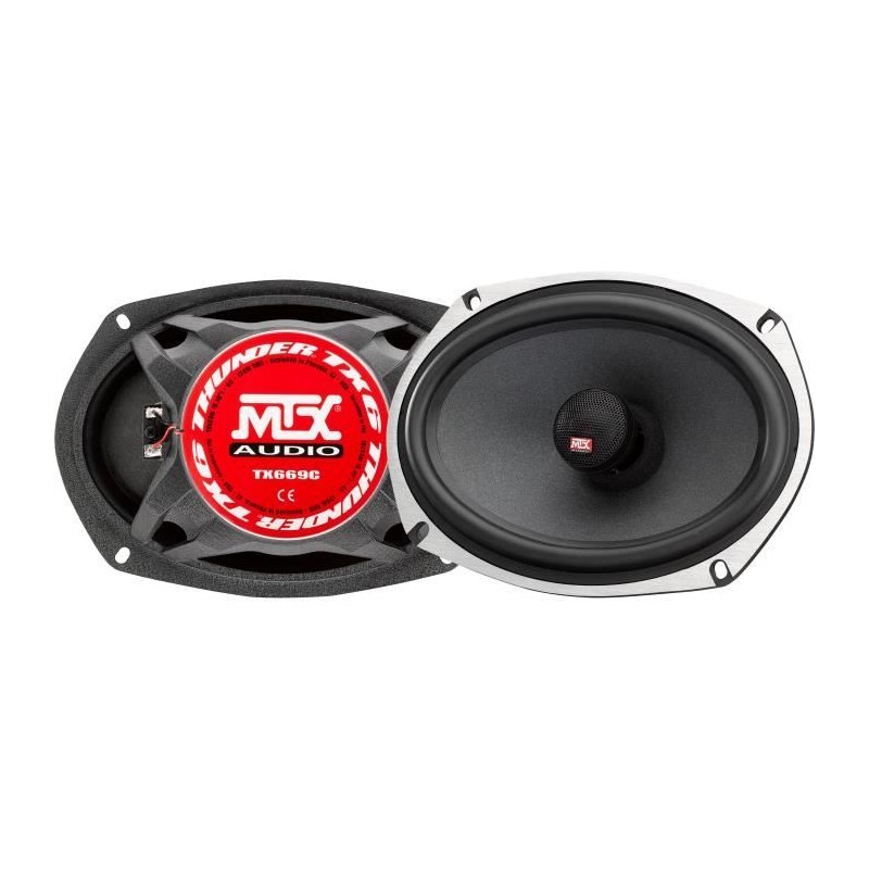MTX TX669C Haut-parleurs voiture Coaxiaux 15x23cm 6x9 2 voies 120W RMS 4 Châs...