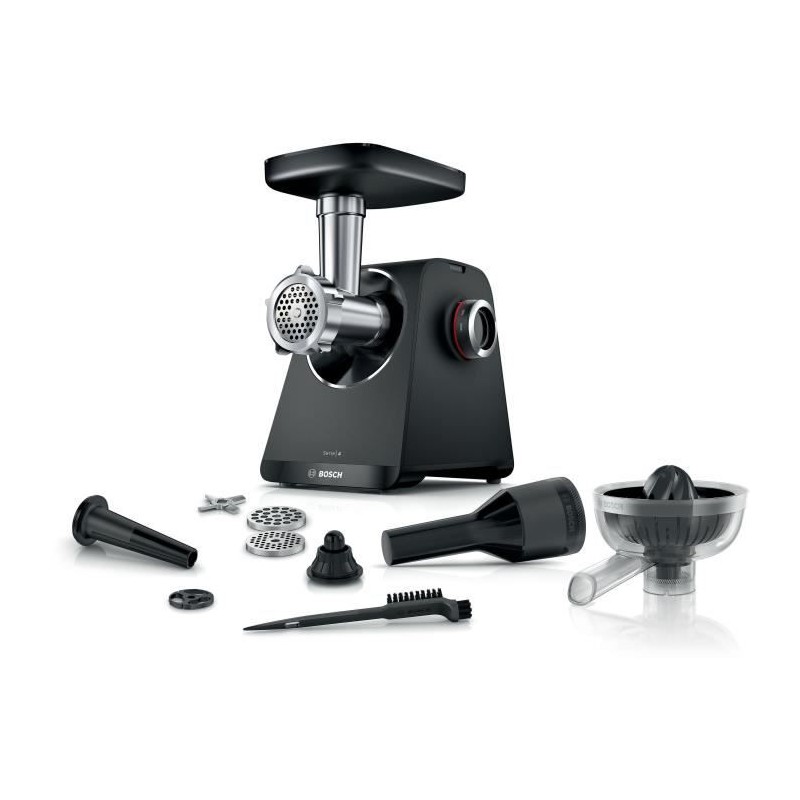 Hachoir a viande Série 4 - BOSCH - MFWS430B - 3 grilles de hachoir - Marche a...