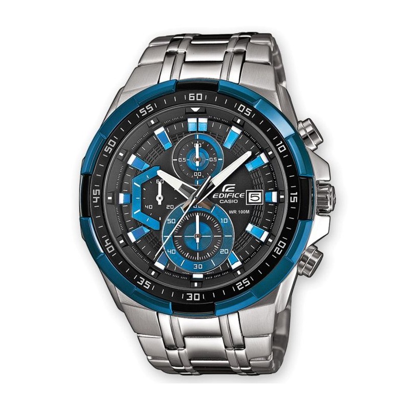 Montre en acier inoxydable EDIFICE CASIO - Gris - Quartz - Etanche 10 Atm