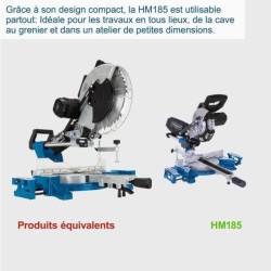 Scie a onglet radiale - SCHEPPACH - HM 185 - 1400 W - Lame Ø 185 mm - Bois