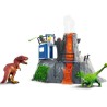 Expédition au grand Volcan, 1 figurine de chercheuse et 2 jouets