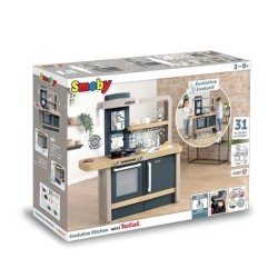 Cuisine évolutive Tefal de Smoby - Pour enfants des 3 ans - Avec plinthes amo...
