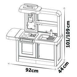 Cuisine évolutive Tefal de Smoby - Pour enfants des 3 ans - Avec plinthes amo...