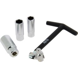Clé a bougie articulée 3 douilles vehicule essence : 14/16/21mm - AEG - antig...