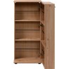 Meuble a chaussures SATOS - Décor Chene Artisan - L50xP34xH110 - Capacité 12 ...