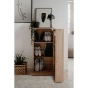 Meuble a chaussures SATOS - Décor Chene Artisan - L50xP34xH110 - Capacité 12 ...