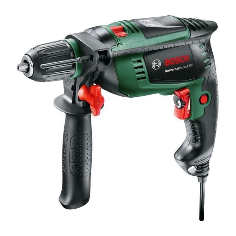 Perceuse a percussion filaire Bosch - UniversalImpact 800 (800W, béton 14mm, ...